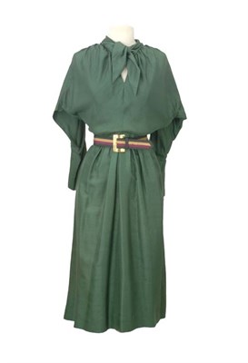 Lot 23 - Claire McCardell Forest Green Day Dress...