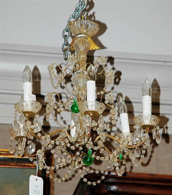 Lot 619 - Louis XV Style Gilt-Metal, Clear and Green...