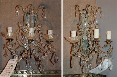 Lot 371 - Pair of Louis XV Style Gilt-Metal and Cut...
