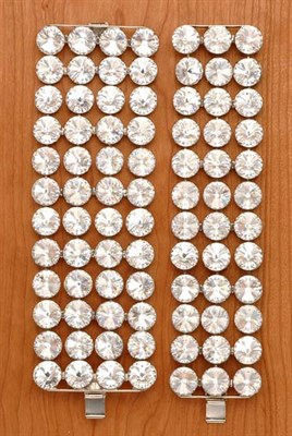 Lot 235 - Two Butler and Wilson Rhinestone Cuffs English...
