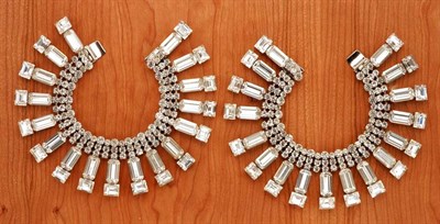 Lot 236 - Pair of Sorell Fringed Rhinestone Bracelets...