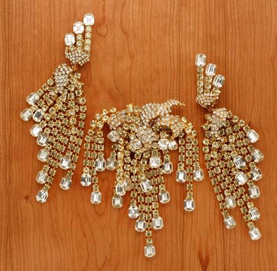 Lot 237 - Sorell Fringed Stomacher and Earrings American,...