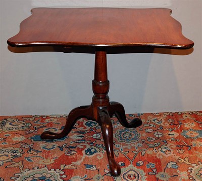 Lot 2263 - Chippendale Mahogany Tilt-Top Tea Table The...