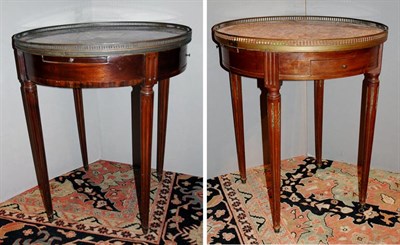 Lot 4120 - Companion Pair of Louis XVI Style Marble Top...