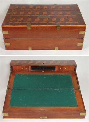 Lot 4181 - Victorian Parquetry Inlaid Lap Desk Height 8...