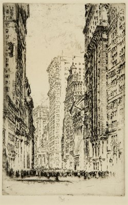 Lot 4352 - Joseph Pennell THE STOCK EXCHANGE; WOOLWORTH...