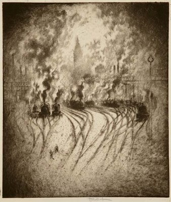 Lot 4350 - Joseph Pennell WORK CASTLES, WILKESBARRE,...