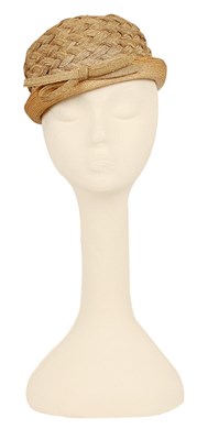 Lot 250 - Schiaparelli Braided Straw Convertible Hat...