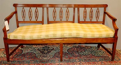 Lot 285 - Italian Neoclassical Fruitwood Canape Late...