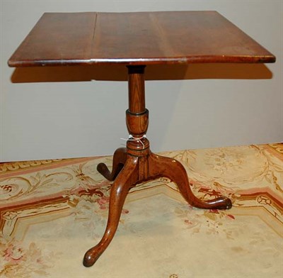 Lot 247 - Provincial George III Elm and Mahogany Tripod...