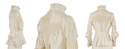 Lot 8 - Liberty & Co. Ivory Silk Young Lady's Pleated...