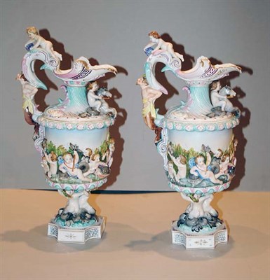 Lot 2462 - Pair of Rudolstadt-Volkstedt Renaissance Style...