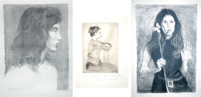 Lot 1148 - Raphael Soyer PORTRAIT OF CHRIS; [WOMAN WITH...