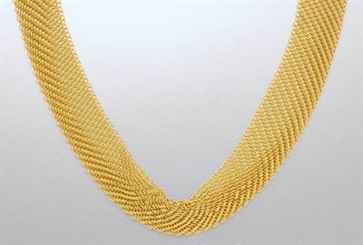 Lot 1394 - Gold Mesh Necklace-Belt