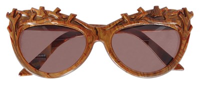 Lot 255 - Canovas Faux du Bois Sunglasses French, 1980s...