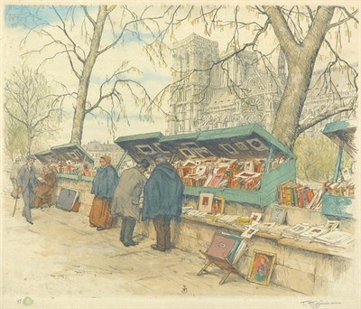 Lot 4125 - Tavik F. Simon [SELLING WARES ALONG THE SEINE];...