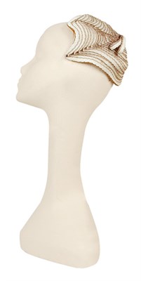 Lot 251 - Schiaparelli Scallop Shell Skullcap French,...