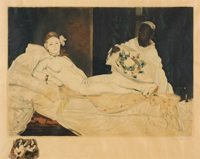 Lot 4422 - Jacques Villon after Edouard Manet OLYMPIA...