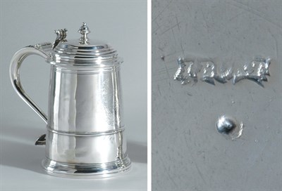 Lot 2241 - American Silver Tankard John Burt, Boston,...