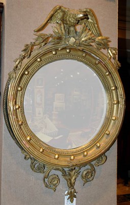 Lot 2284 - Classical Gilt-Wood Convex Mirror 19th Century...
