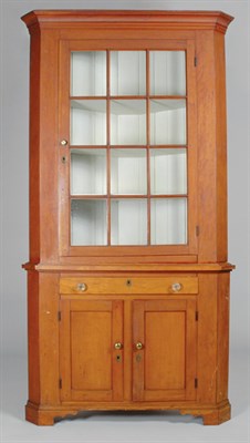 Lot 2262 - Federal Cherry Corner Cupboard Mid Atlantic...