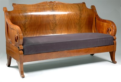 Lot 623A - Russian Neoclassical Mahogany Settee Early...