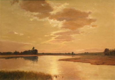 Lot 1201 - Lockwood de Forest 1850-1932 MARSH SCENE AT...