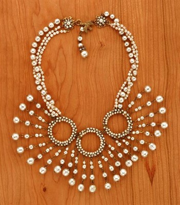 Lot 186 - Miriam Haskell Faux Baroque Pearl Festoon...