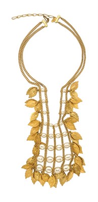Lot 189 - Miriam Haskell Bib Necklace American, 1950s...