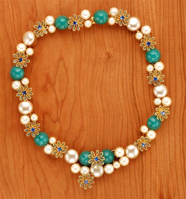 Lot 193 - Dior Faux Jade and Pearl Necklace French, 1967...