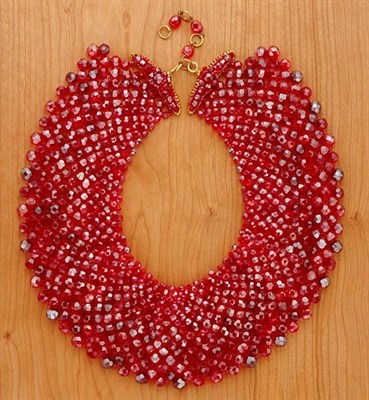 Lot 206 - Coppola e Toppo Faux Ruby Collar Italian,...