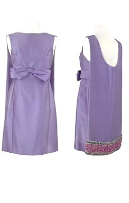 Lot 90 - Martin Deep Violet Silk Twill Cocktail Dress...