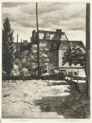 Lot 3179 - Samuel L. Margolies HARLEM LANDSCAPE Drypoint,...
