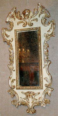 Lot 1233A - Rococo Style Gilt and Painted Wood Mirror...
