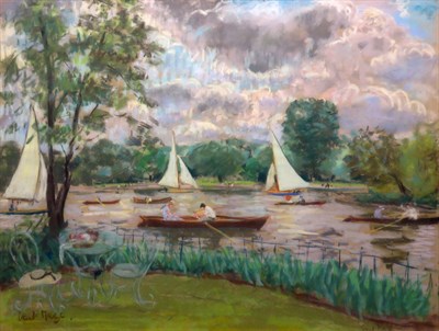 Lot 72 - Paul Lucien Maze French, 1887-1979 Boating on...