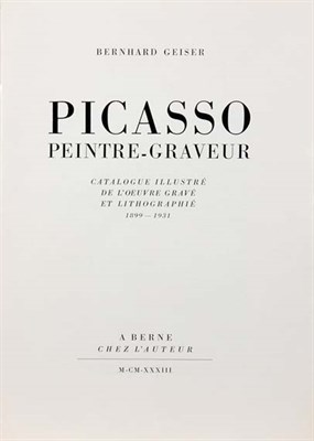 Lot 4112 - [PICASSO, PABLO] GEISER, BERNHARD Picasso....