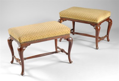 Lot 347 - Pair of George I Walnut Stools Early 18th...