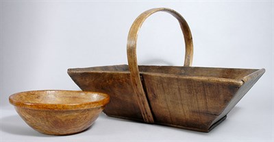 Lot 2189 - Burl Treenware Bowl Diameter 9 inches;...