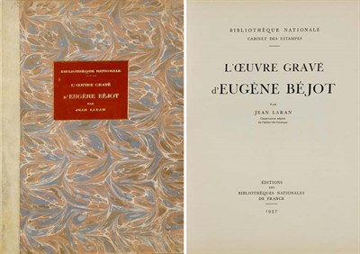 Lot 4021 - [BEJOT, EUGENE] LARAN, JEAN L' Oeuvre Grave d'...