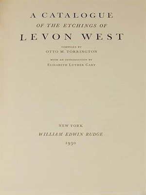 Lot 4130 - [WEST, LEVON] TORRINGTON, OTTO M. Catalogue of...