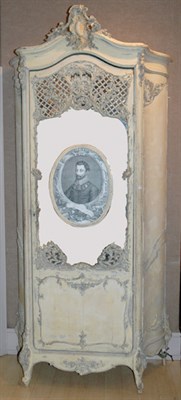 Lot 4112 - Louis XV Style Painted Armoire Height 8 feet,...