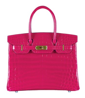Lot 327 - Hermes Cranberry Braise Crocodile Birkin Bag...