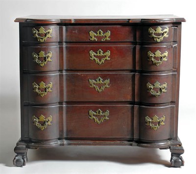 Lot 2183 - Chippendale Mahogany Block Front Chest of...