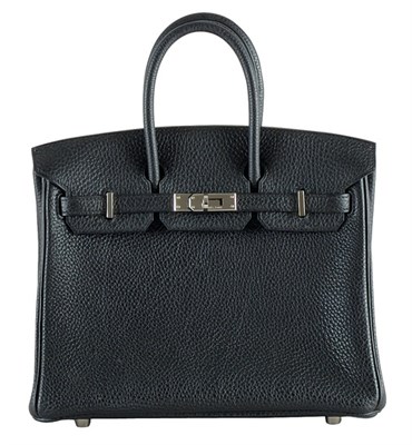Lot 320 - Hermes Black Togo Leather Birkin Bag French,...