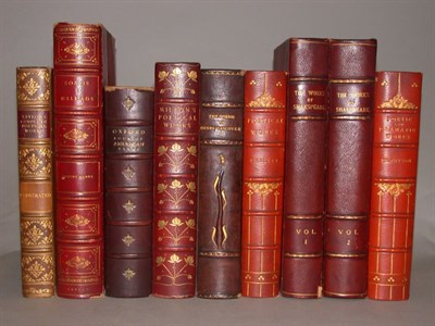 Lot 420 - [BINDINGS] Miscellaneous Group of Nine vols.,...