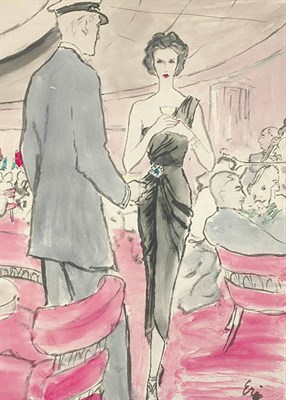 Lot 373 - Eric Carl Ericson Original Vogue Illustration...