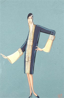 Lot 360 - Paul Iribe Jeanne Lanvin Design 1924 Gouache...
