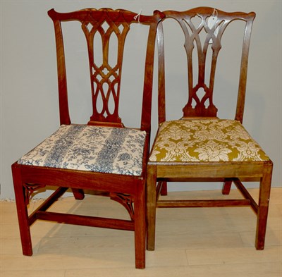 Lot 562 - Assembled Set of Eight Irish Chippendale Style...