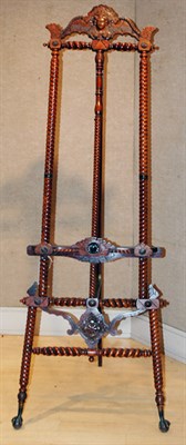 Lot 2471 - Victorian Carved Mahogany Easel Surmounted by...