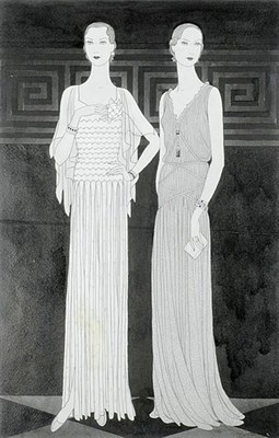 Lot 365 - Pollard Illustration for Lanvin 1930 Gouache...